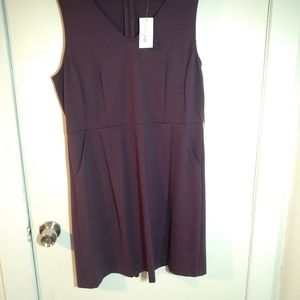 Maison Jules plum dress with pockets, size L